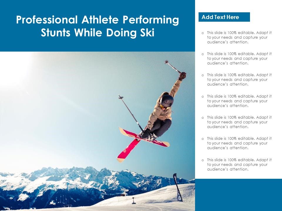 Professional Athlete Performing Stunts While Doing Ski Ppt PowerPoint Presentation Outline Display PDF