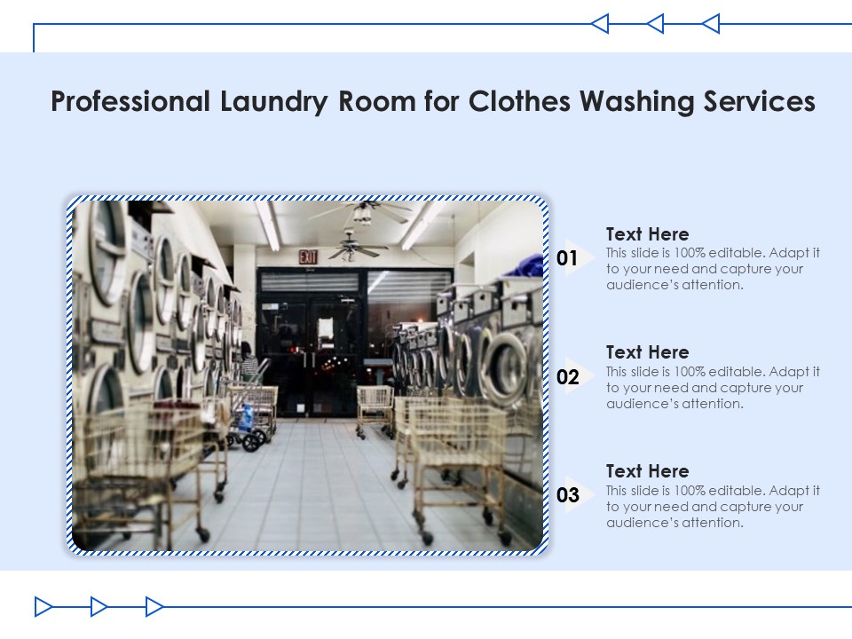 Professional Laundry Room For Clothes Washing Services Ppt PowerPoint Presentation Gallery Icon PDF