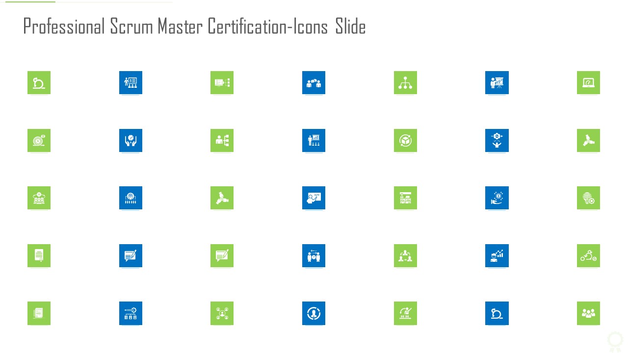 Professional Scrum Master Certification Icons Slide Ppt Pictures Styles PDF