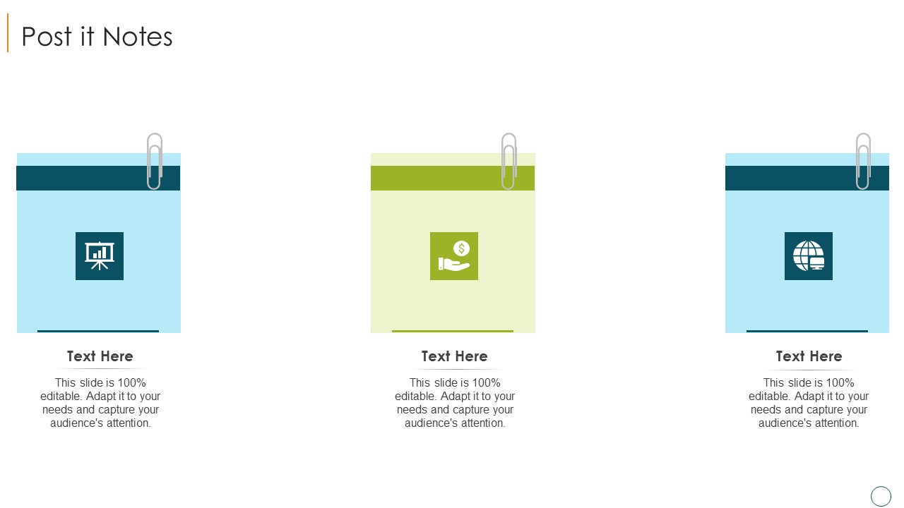 Professional Scrum Master Training IT Post It Notes Brochure PDF