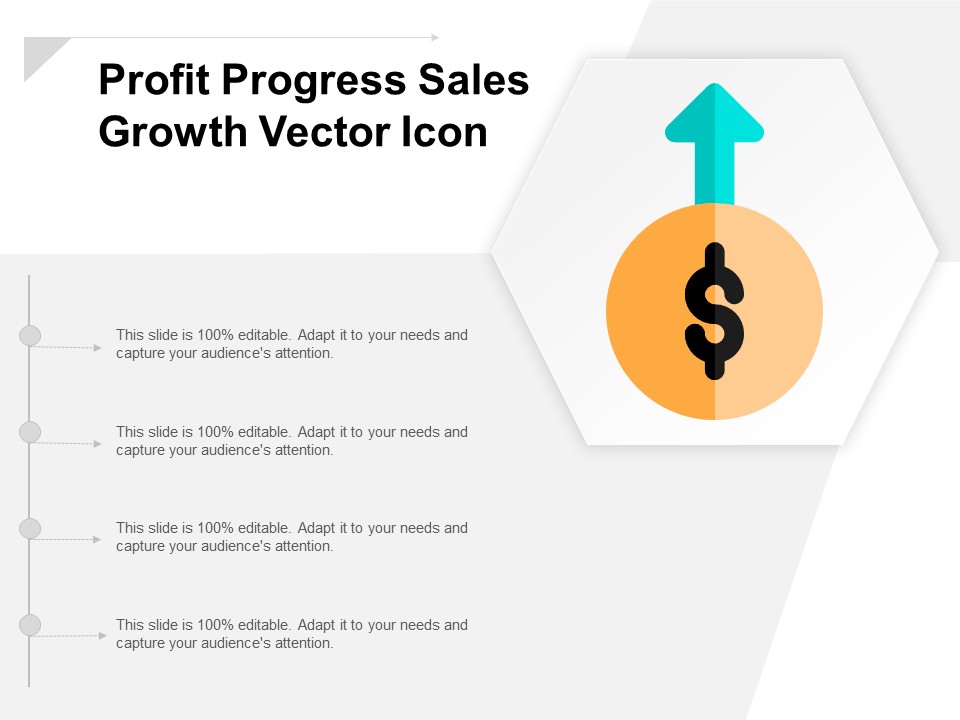 Profit Progress Sales Growth Vector Icon Ppt Powerpoint Presentation Pictures Graphics