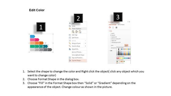 Progression Of Five Business Steps Powerpoint Templates