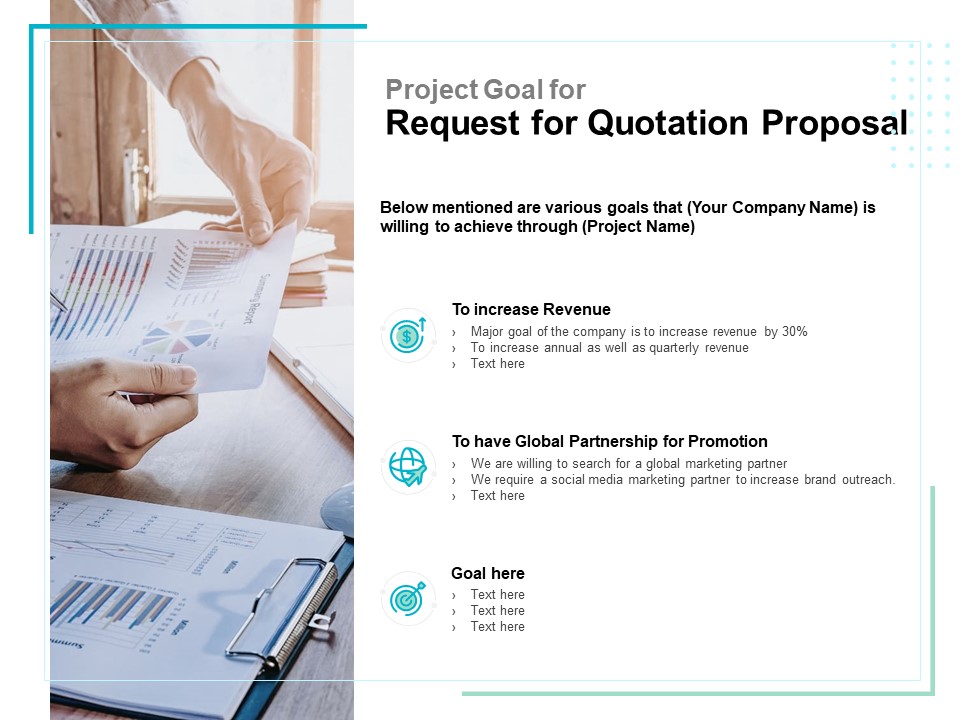 Project Goal For Request For Quotation Proposal Ppt PowerPoint Presentation Samples