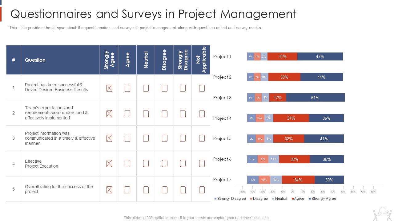 Project Management Modelling Techniques IT Questionnaires And Surveys In Project Management Sample PDF