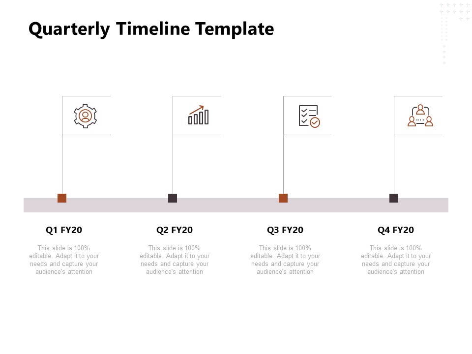 Project Management Timeline Quarterly Timeline Template Ppt Outline Templates PDF
