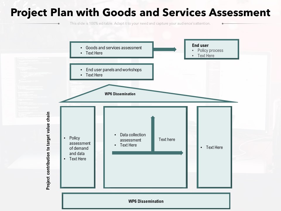Project Plan With Goods And Services Assessment Ppt PowerPoint Presentation Outline Visuals PDF
