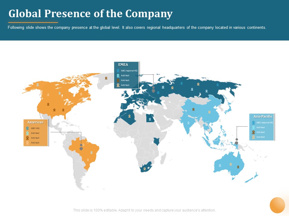 Project Portfolio Management PPM Global Presence Of The Company Ppt Ideas Examples PDF
