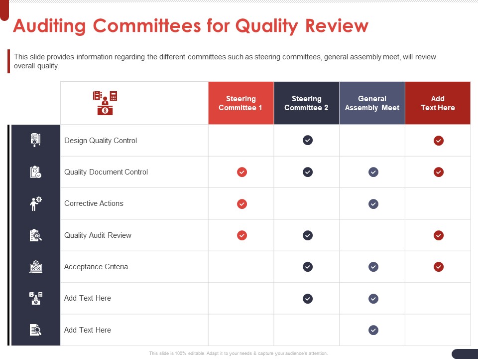 Project Quality Planning And Controlling Auditing Committees For Quality Review Microsoft PDF