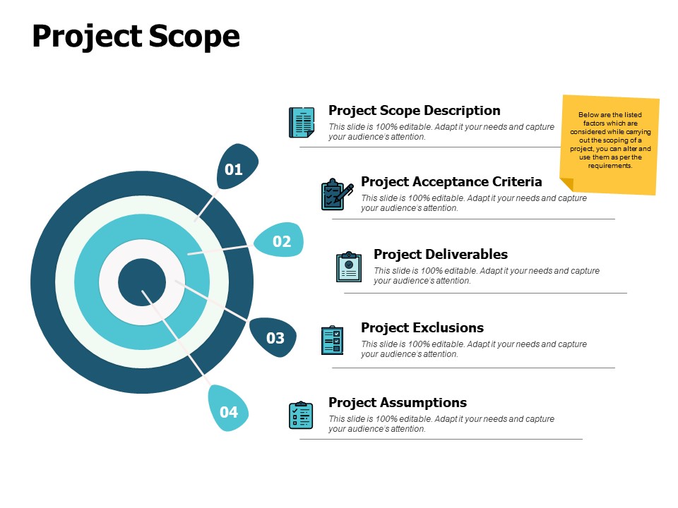 Project Scope Arrows Goal Ppt PowerPoint Presentation Styles