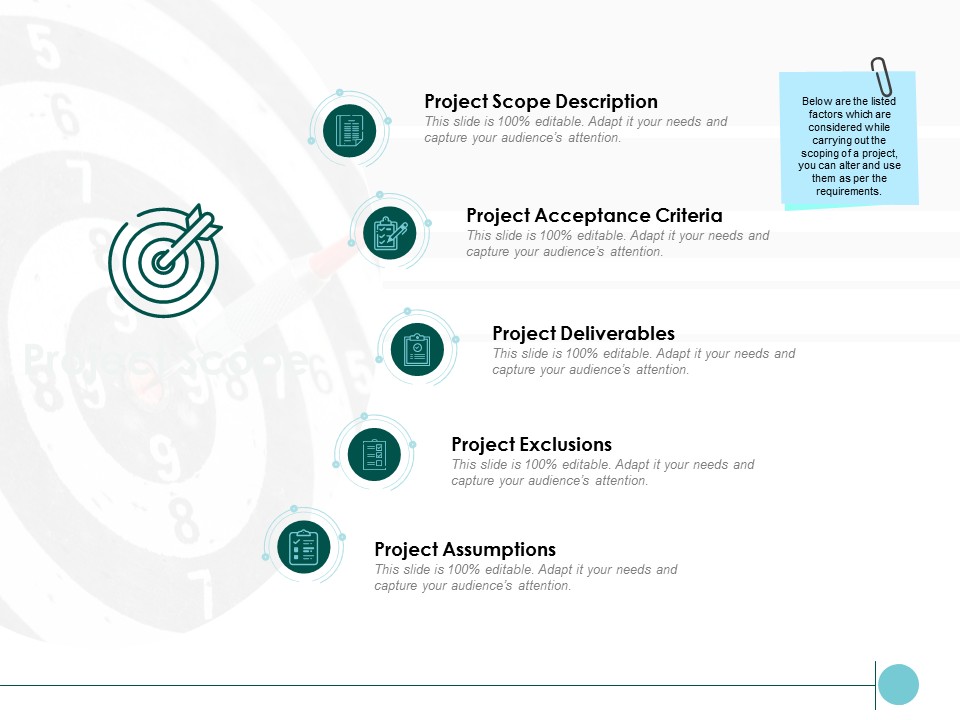 Project Scope Project Assumptions Ppt PowerPoint Presentation Styles Model