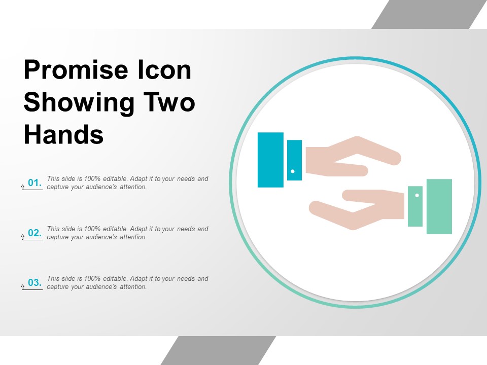 Promise Icon Showing Two Hands Ppt PowerPoint Presentation Infographics Good