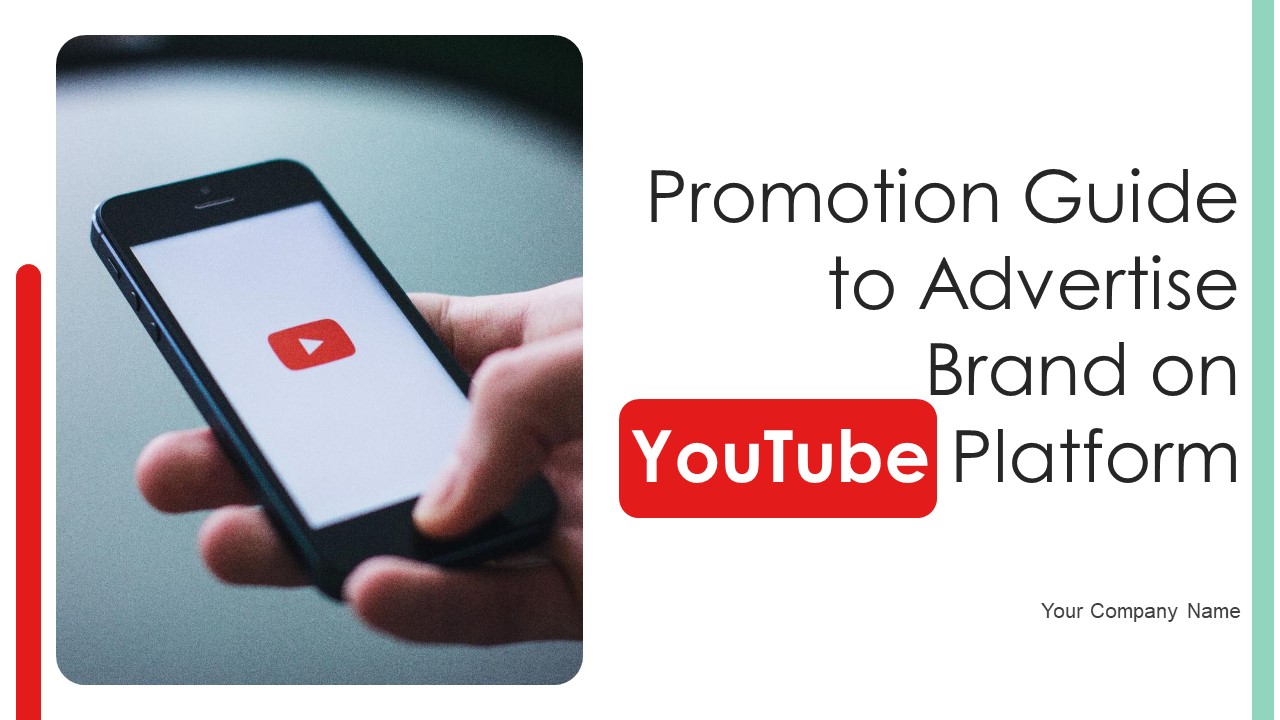 Promotion Guide To Advertise Brand On Youtube Platform Ppt PowerPoint Presentation Complete Deck With Slides