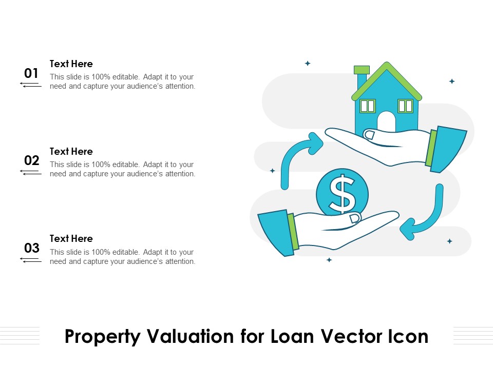 Property Valuation For Loan Vector Icon Ppt PowerPoint Presentation Infographic Template Slide Portrait PDF