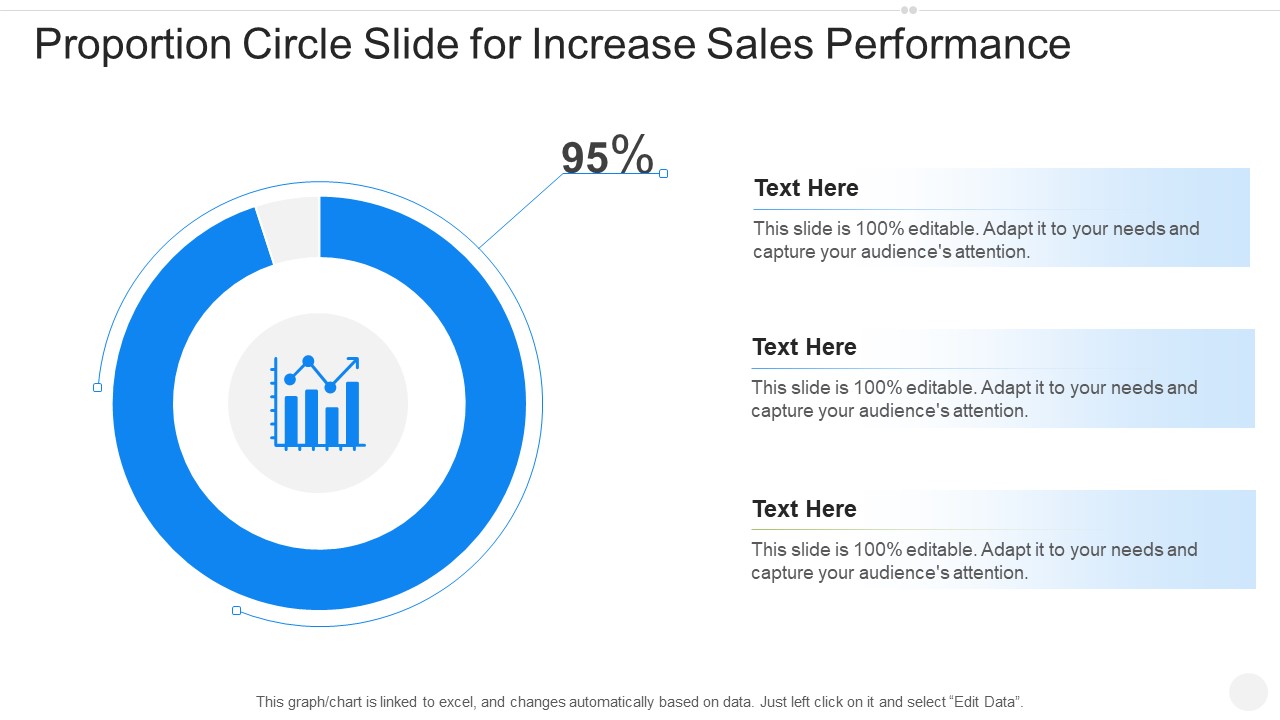 Proportion Circle Slide For Increase Sales Performance Graphics PDF