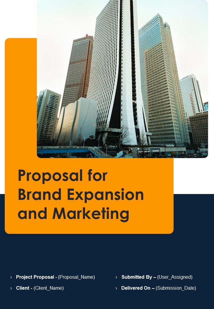Proposal For Brand Expansion And Marketing Example Document Report Doc Pdf Ppt