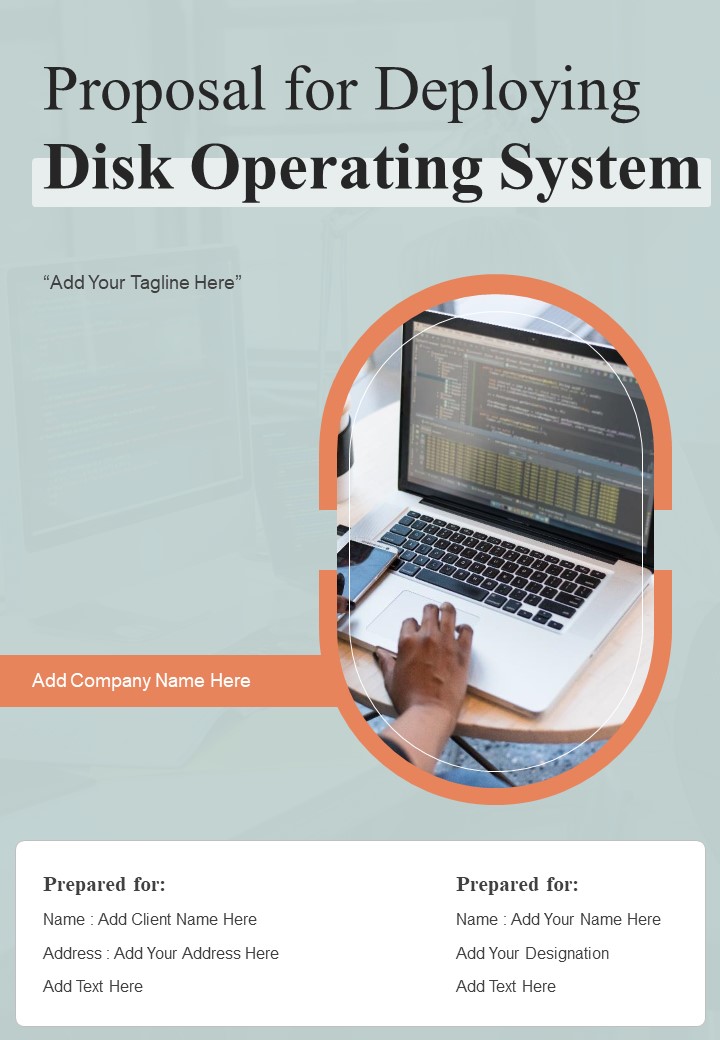 Proposal For Deploying Disk Operating System Example Document Report Doc Pdf Ppt
