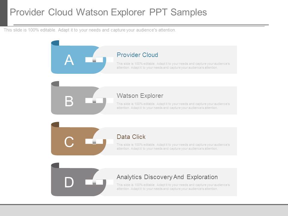 Provider Cloud Watson Explorer Ppt Samples