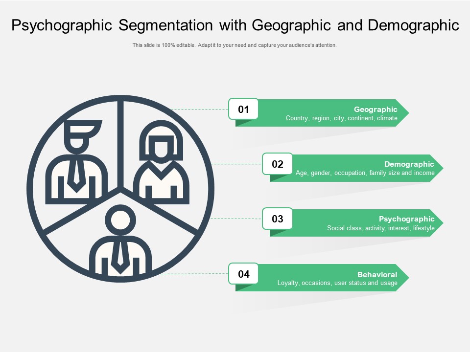 Psychographic Segmentation With Geographic And Demographic Ppt PowerPoint Presentation File Background Image PDF