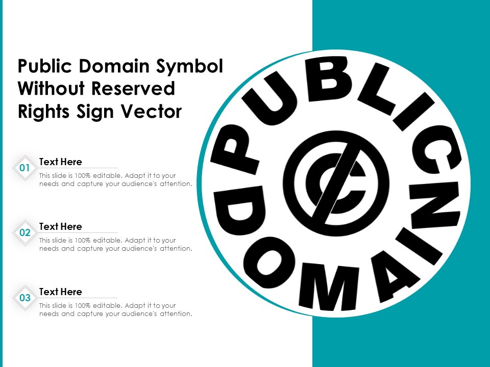 Public Domain Symbol Without Reserved Rights Sign Vector Ppt PowerPoint Presentation Ideas Graphics Download PDF