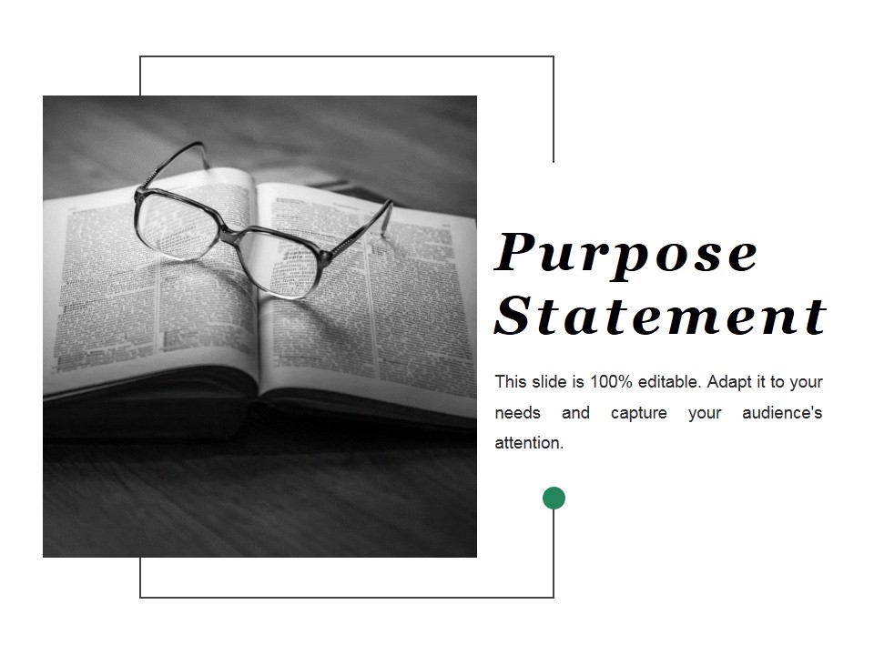 Purpose Statement Ppt PowerPoint Presentation Pictures Clipart