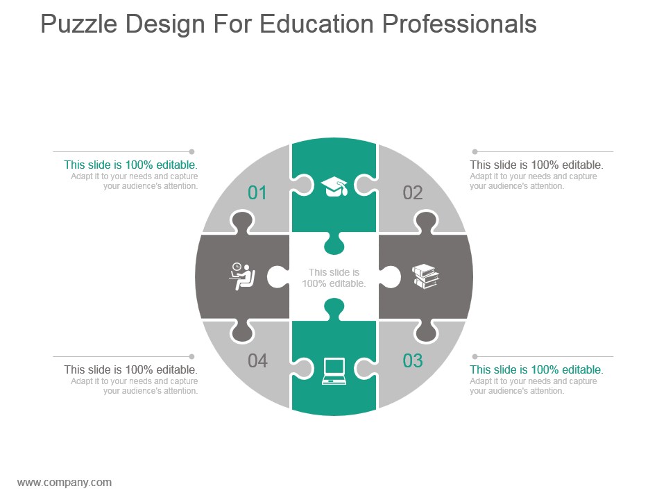Puzzle Design For Education Professionals Presentation Ideas