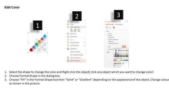 Puzzle Infographic For Target Planning PowerPoint Templates