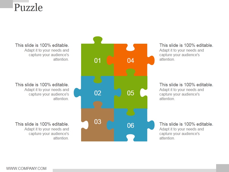 Puzzle Ppt PowerPoint Presentation Outline Template
