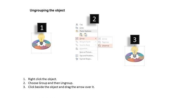 Puzzle With Bulb For Supply Chain Management Powerpoint Template