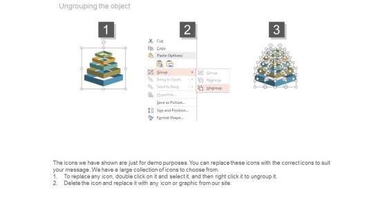 Pyramid For Sales Data Display Powerpoint Slides