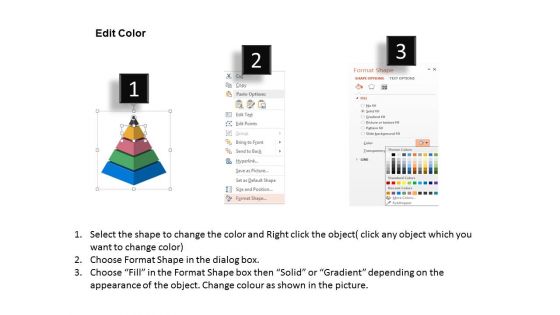 Pyramid For Strategic Planning Methodology Powerpoint Template