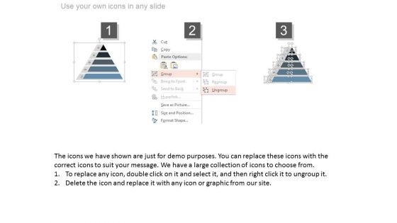 Pyramid Infographics For Marketing Process Powerpoint Slides