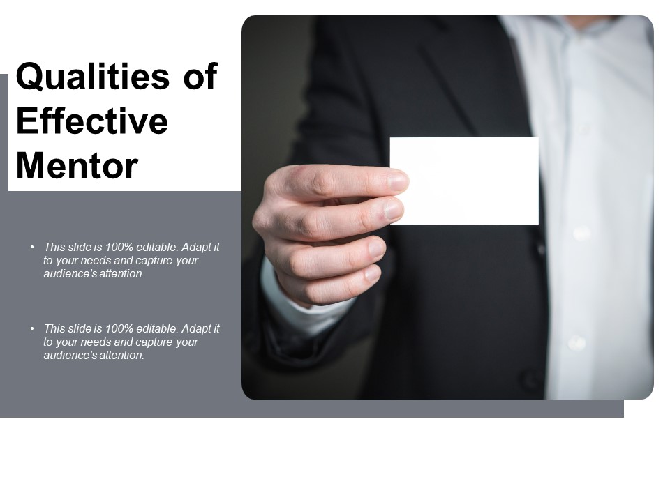 Qualities Of Effective Mentor Ppt PowerPoint Presentation Show Pictures