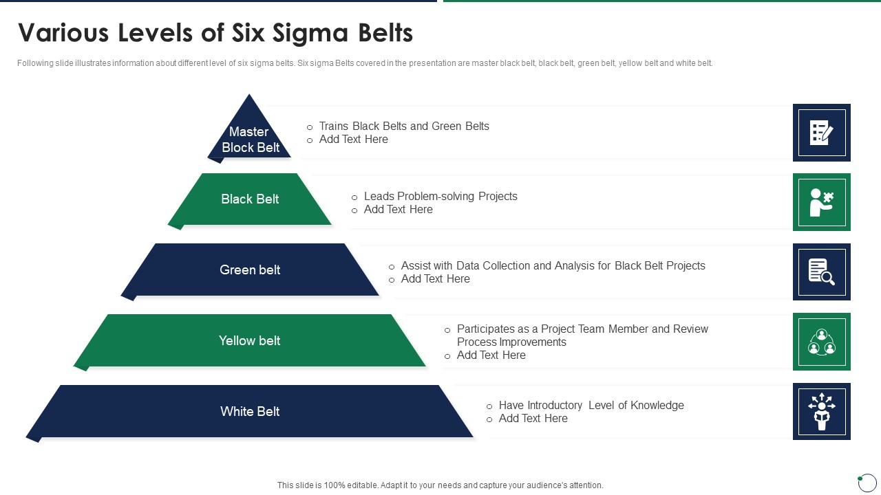 Quality Assurance Templates Set 3 Various Levels Of Six Sigma Belts Microsoft PDF