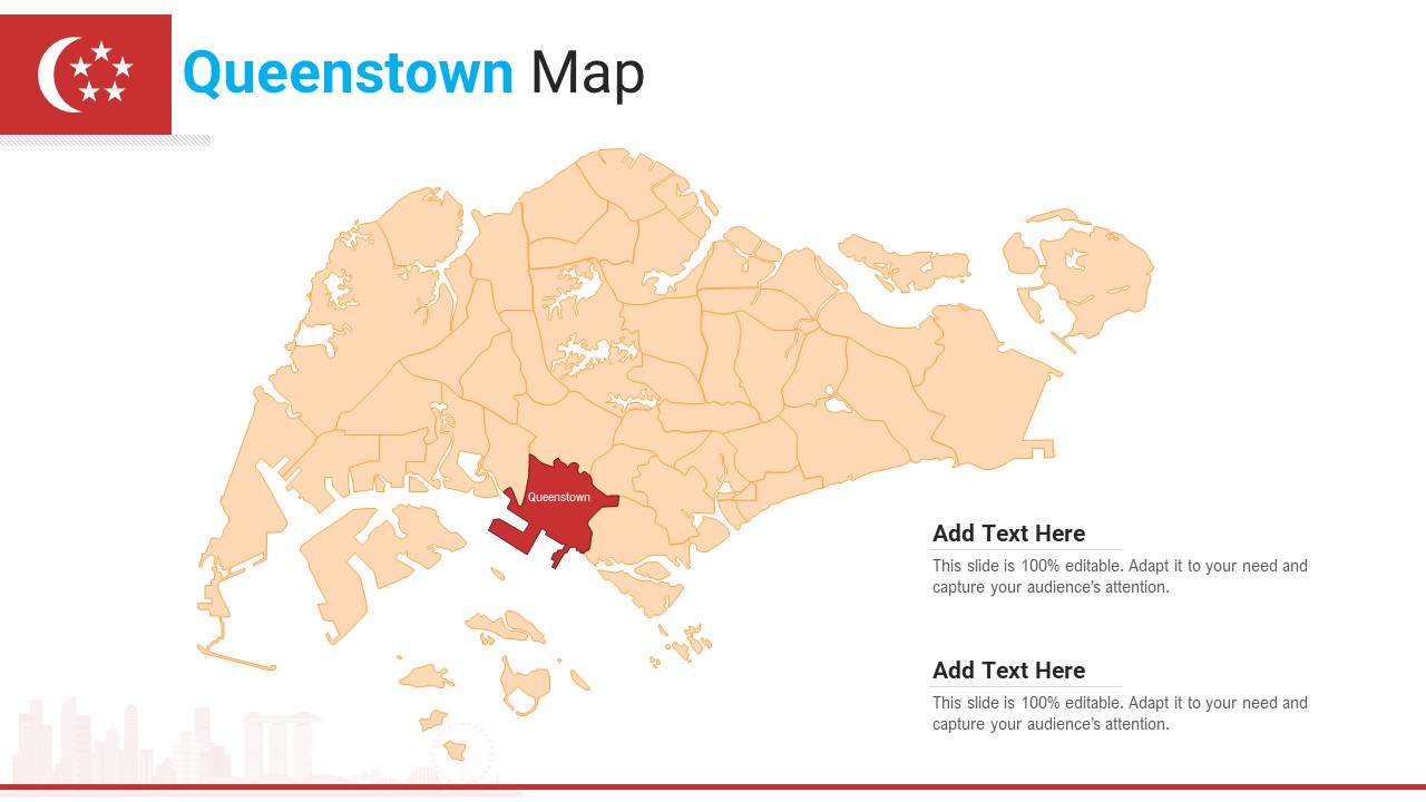 Queenstown Map PowerPoint Presentation PPT Template PDF