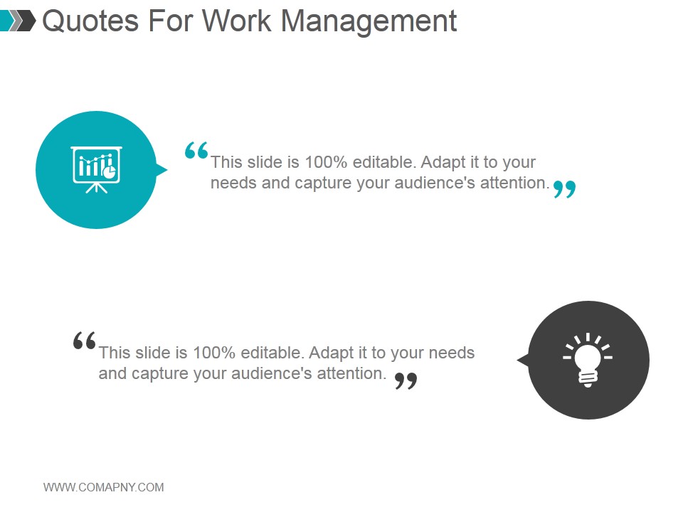 Quotes For Work Management Ppt PowerPoint Presentation Styles