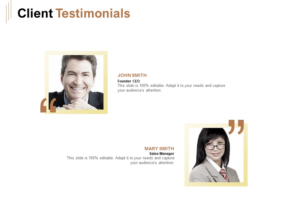 Raise Capital For Business Client Testimonials Ppt Model Pictures PDF