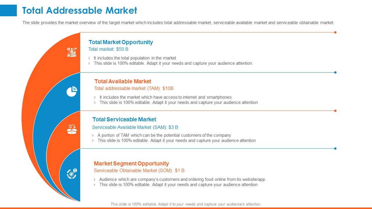 Raising Company Capital From Public Funding Sources Total Addressable Market Template PDF