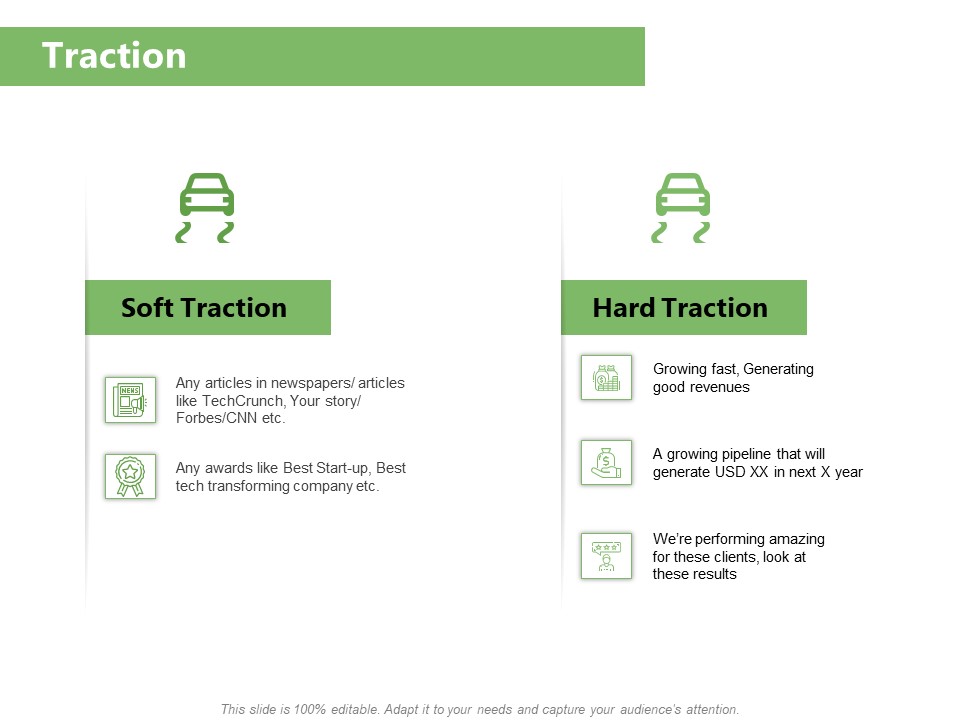Raising Funds Company Traction Ppt Ideas Design Inspiration PDF