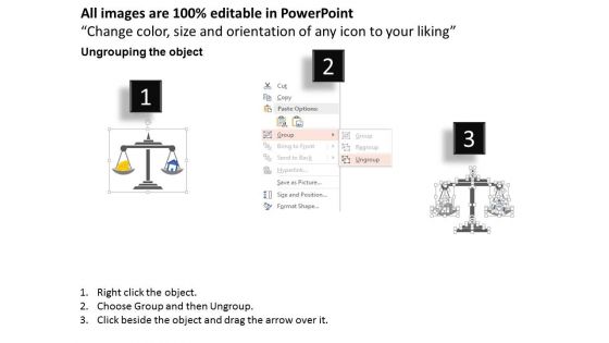 Realestate Value With Money Balance Powerpoint Template