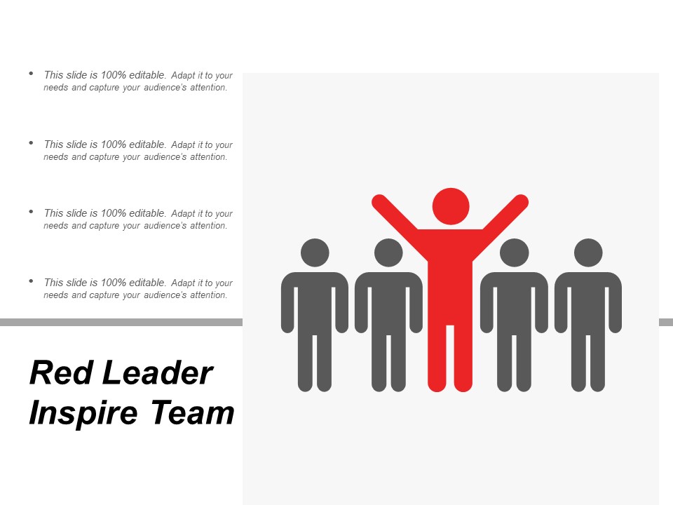 Red Leader Inspire Team Ppt PowerPoint Presentation Professional Picture