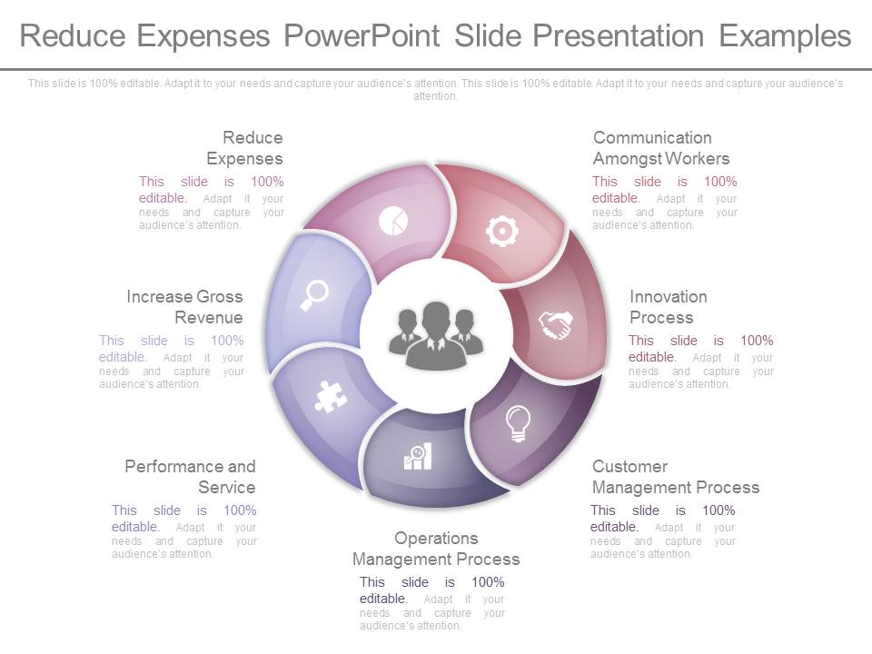 Reduce Expenses Powerpoint Slide Presentation Examples