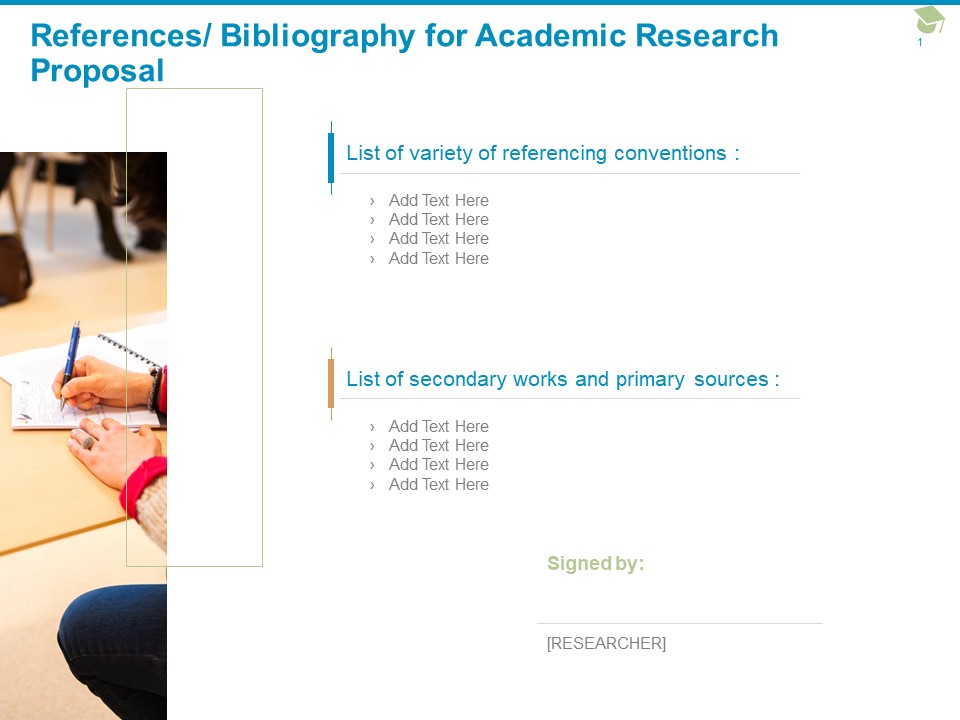 References Bibliography For Academic Research Proposal Ppt PowerPoint Presentation Icon Example