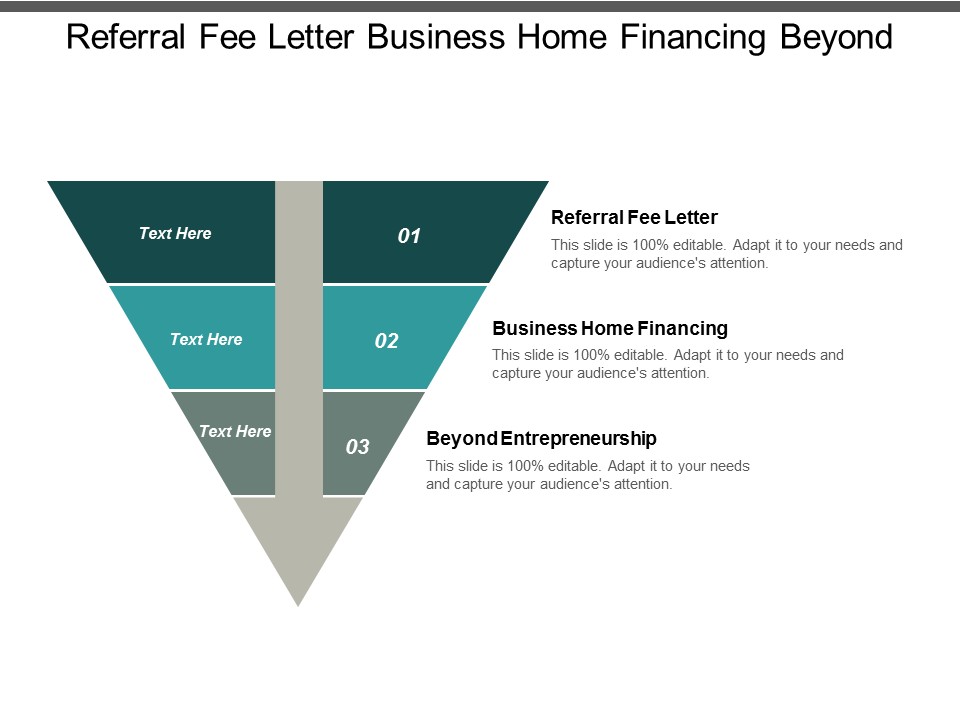 referral fee letter business home financing beyond entrepreneurship ppt powerpoint presentation gallery demonstration