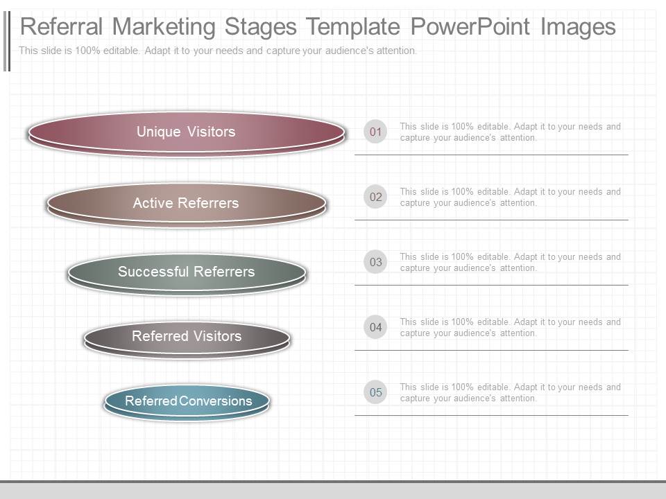 Referral Marketing Stages Template Powerpoint Images