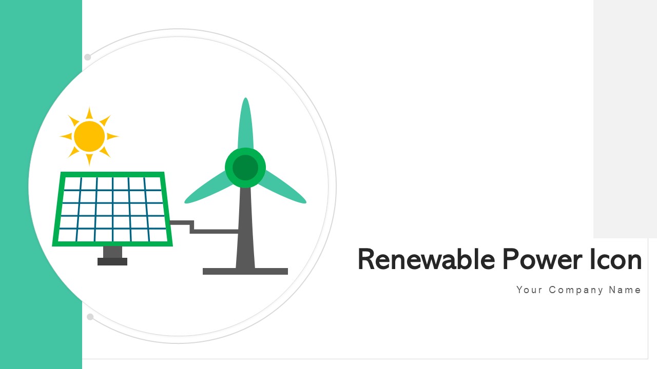 Renewable Power Icon Source Utilization Ppt PowerPoint Presentation Complete Deck With Slides
