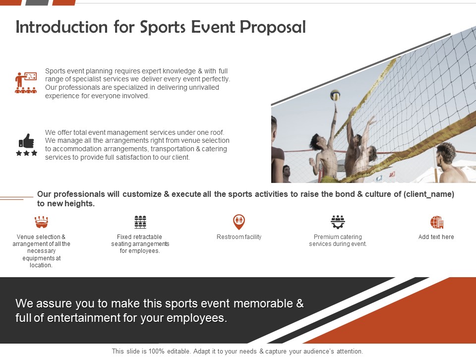 Request For Sporting Introduction For Sports Event Proposal Ppt Layouts Background Images PDF
