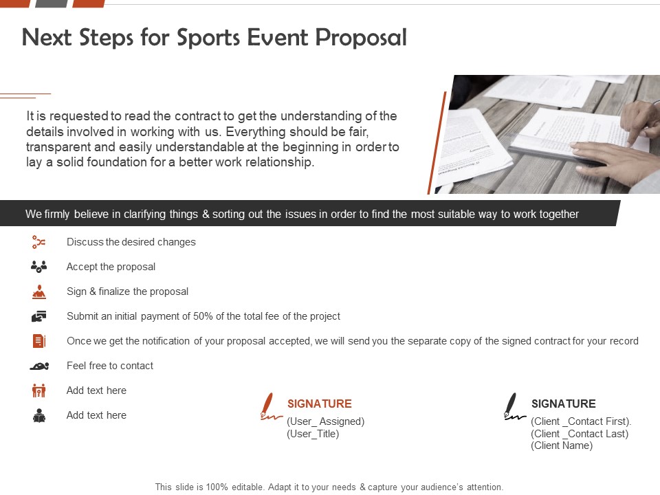 Request For Sporting Next Steps For Sports Event Proposal Ppt Infographics Graphics Template PDF