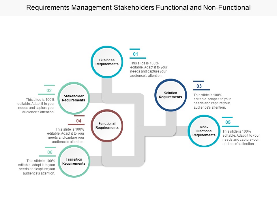 Requirements Management Stakeholders Functional And Non Functional Ppt Powerpoint Presentation Ideas Vector