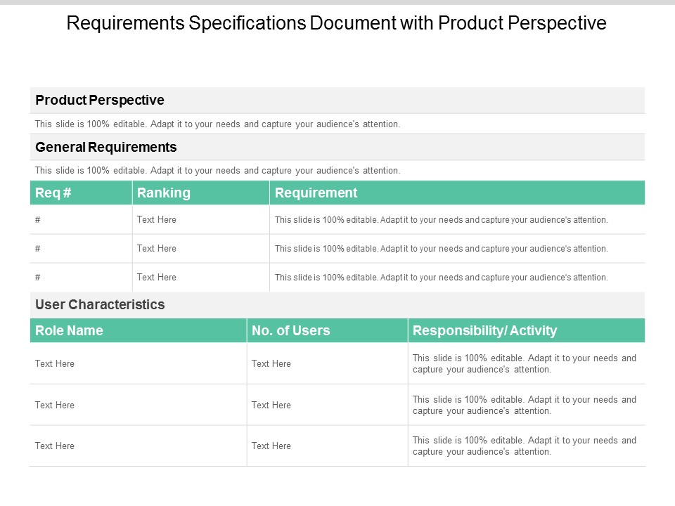 Requirements Specifications Document With Product Perspective Ppt PowerPoint Presentation Summary Skills