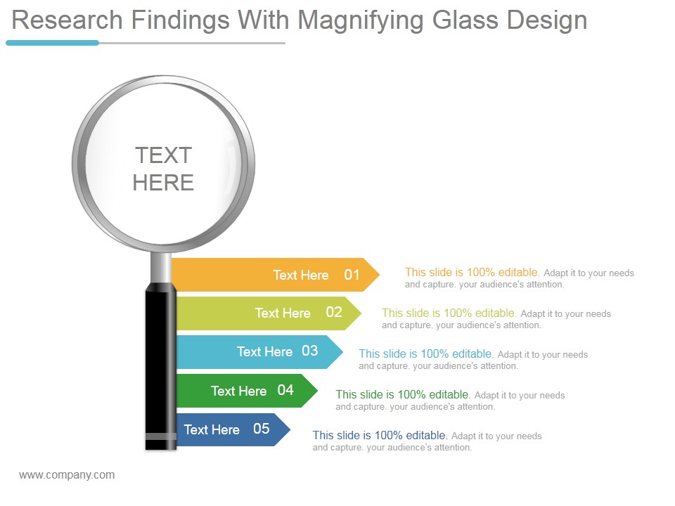 Research Findings With Magnifying Glass Design Ppt PowerPoint Presentation Infographic Template